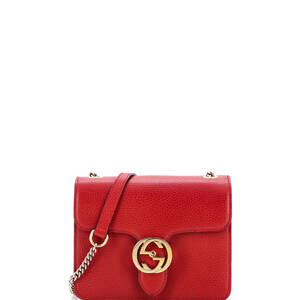 Gucci Interlocking Shoulder Bag Leather #236287G82B
